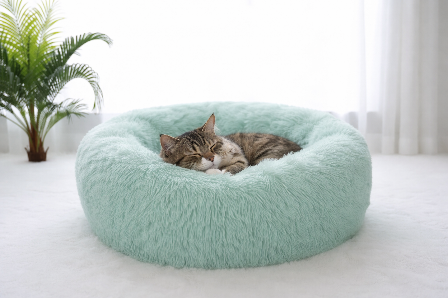 Soft Plush Cat Bed