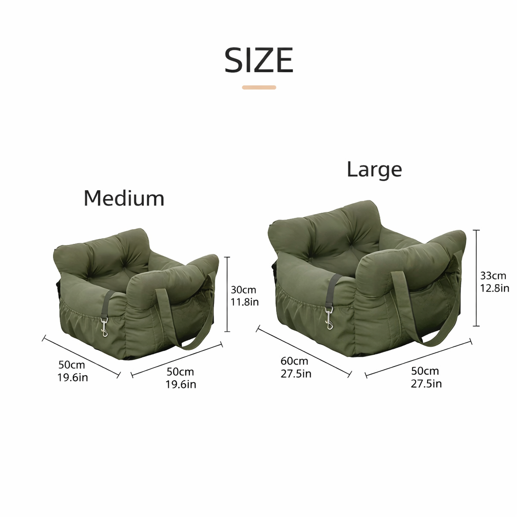 Luxury Padded Dog Car Seat