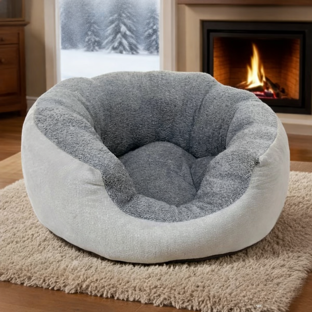 Orthopaedic Plush Cat Bed