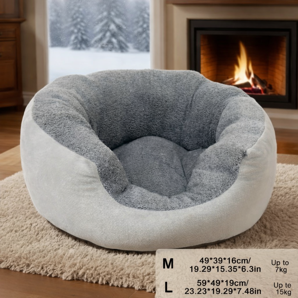 Orthopaedic Plush Cat Bed