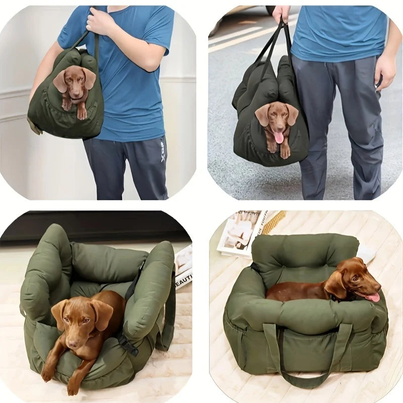 Luxury Padded Dog Car Seat