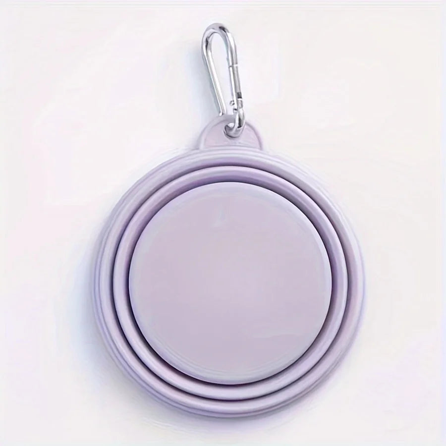 Portable & Collapsible Dog Bowl With Clip